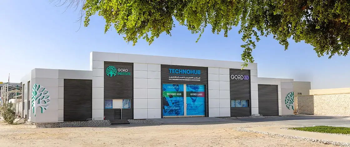 GORD Institute Technohub representing innovation, technology research, and scientific advancement in Doha, Qatar