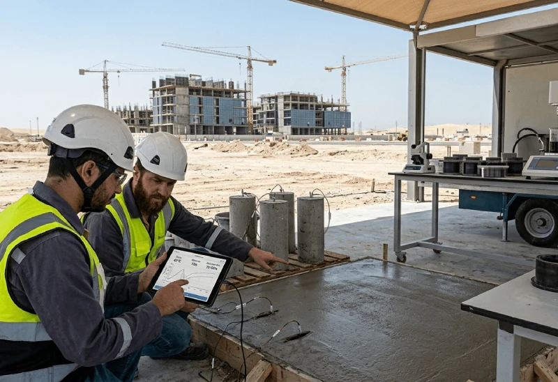 modern construction site