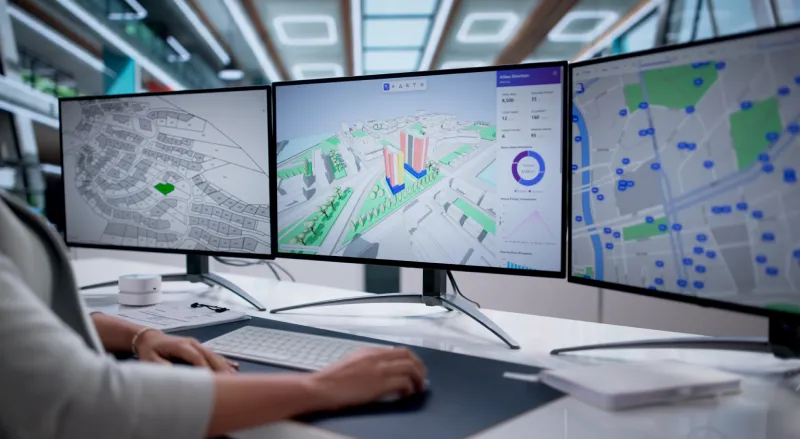 GIS mapping software screen