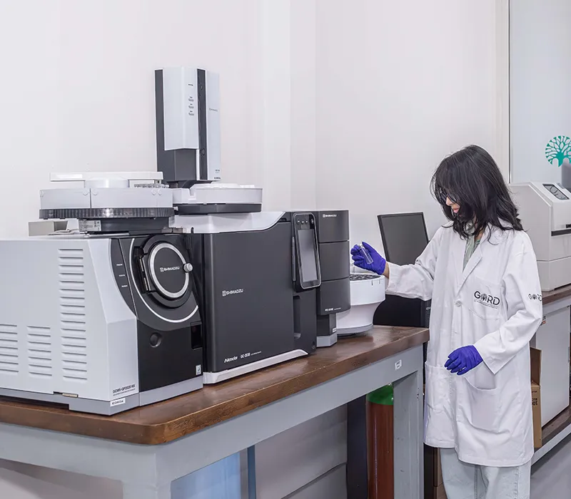 GORD Institute researcher using Shimadzu Nexis GC-2030 GC-MS