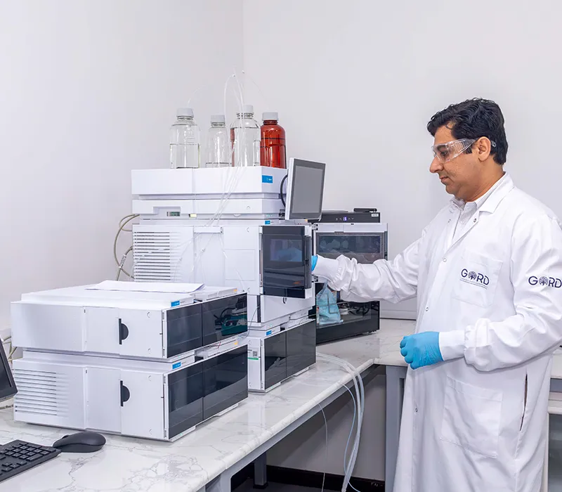 GORD Institute researcher using Agilent 1260 Infinity II HPLC
